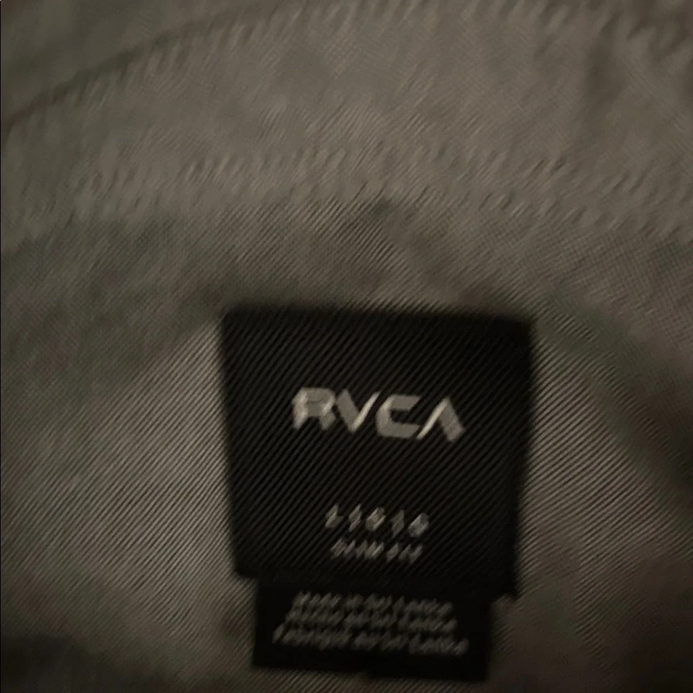 RVCA Men's Charcoal Button-Down Shirt - Picture 4 of 5